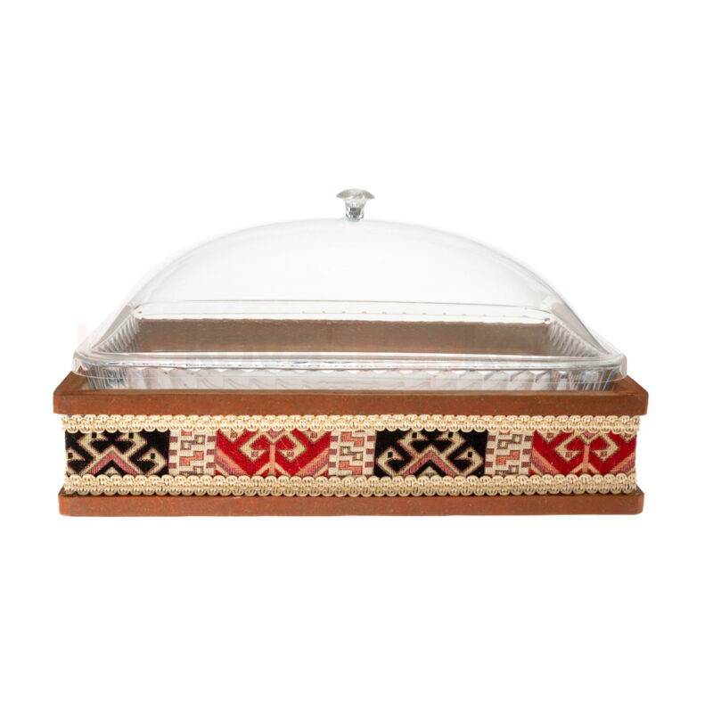 Büyük pleksi borcam tepsisi kapaklı